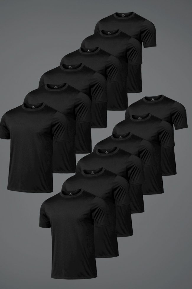Hyperflow Pro Fitness T-Shirt, 12-Pack - Total Black