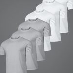 Hyperflow Pro Fitness T-Shirt, 6-Pack - Γκρι, Λευκό