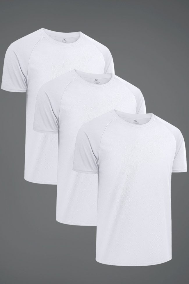 Ultrafit Performance T-Shirt, 3-Pack - Λευκό