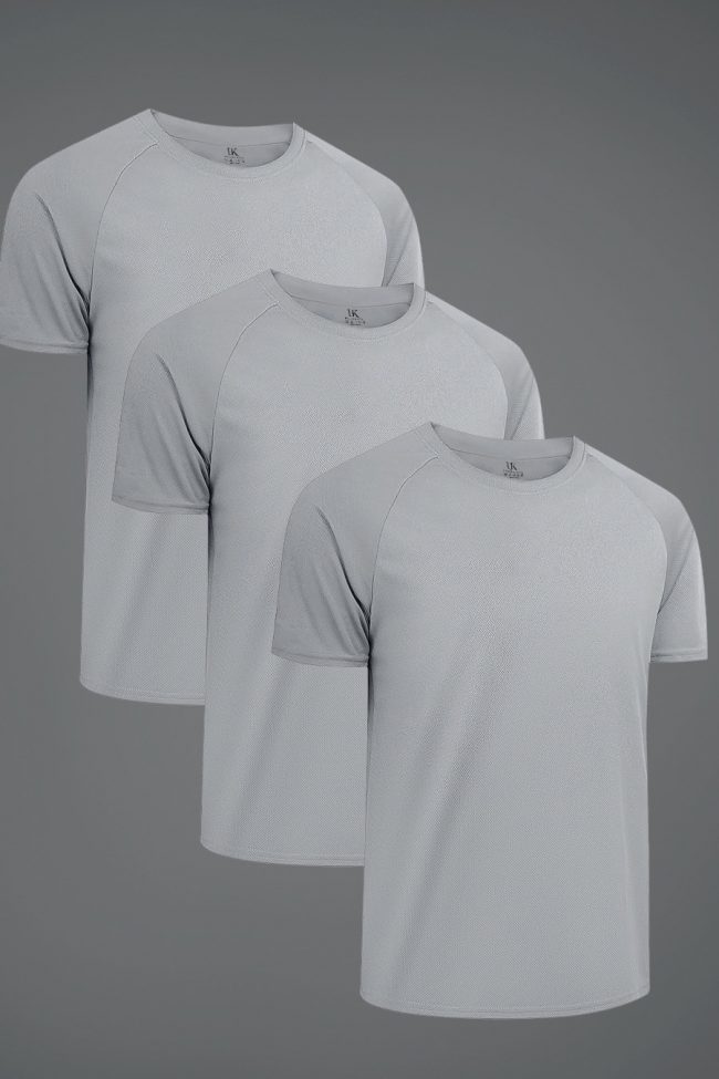 Ultrafit Performance T-Shirt, 3-Pack - Γκρι