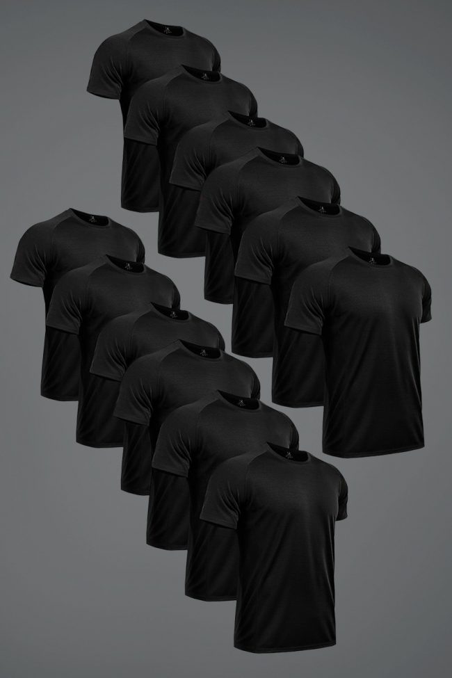 Ultrafit Performance T-Shirt, 12-Pack - Total Black