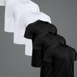 Ultrafit Performance T-Shirt, 6-Pack - Μαύρο, Λευκό