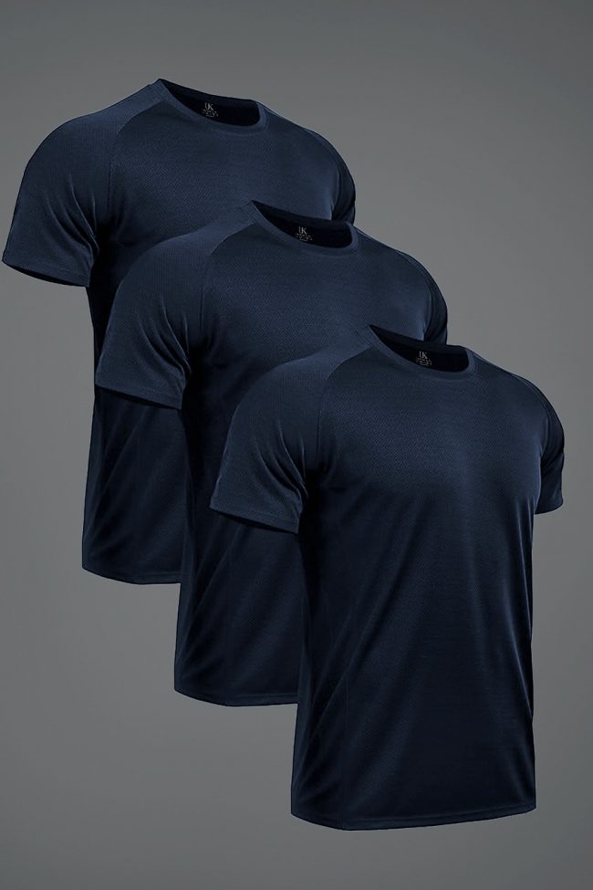 Ultrafit Performance T-Shirt, 3-Pack - Μπλε