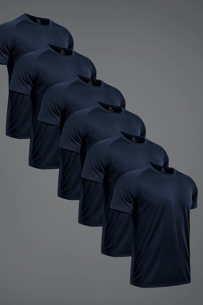 Ultrafit Performance T-Shirt, 6-Pack - Μπλε