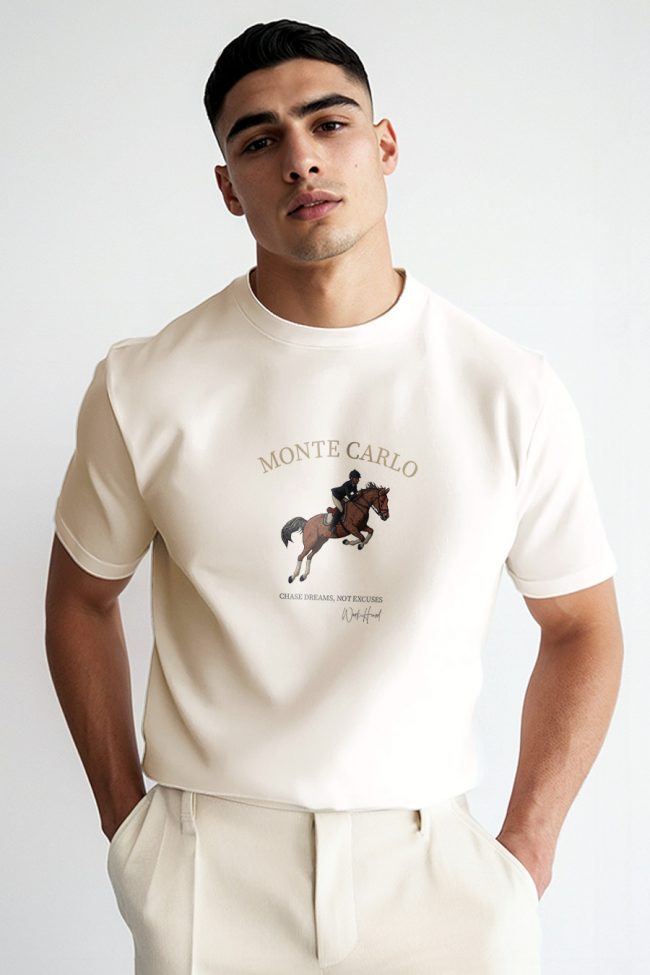 Monte Carlo Pursuit, T-Shirt σε Εκρού Χρώμα