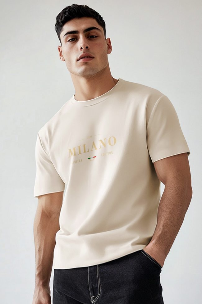 Milano Limited Edition, T-Shirt σε Εκρού Χρώμα