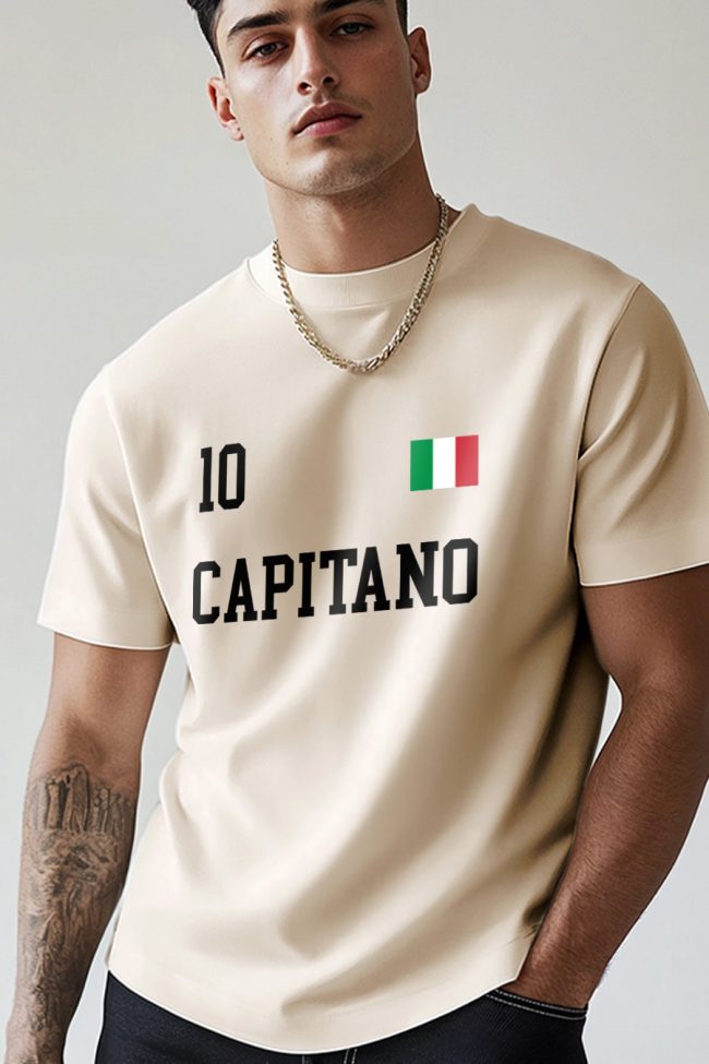 Capitano Legend 10, T-Shirt σε Εκρού Χρώμα