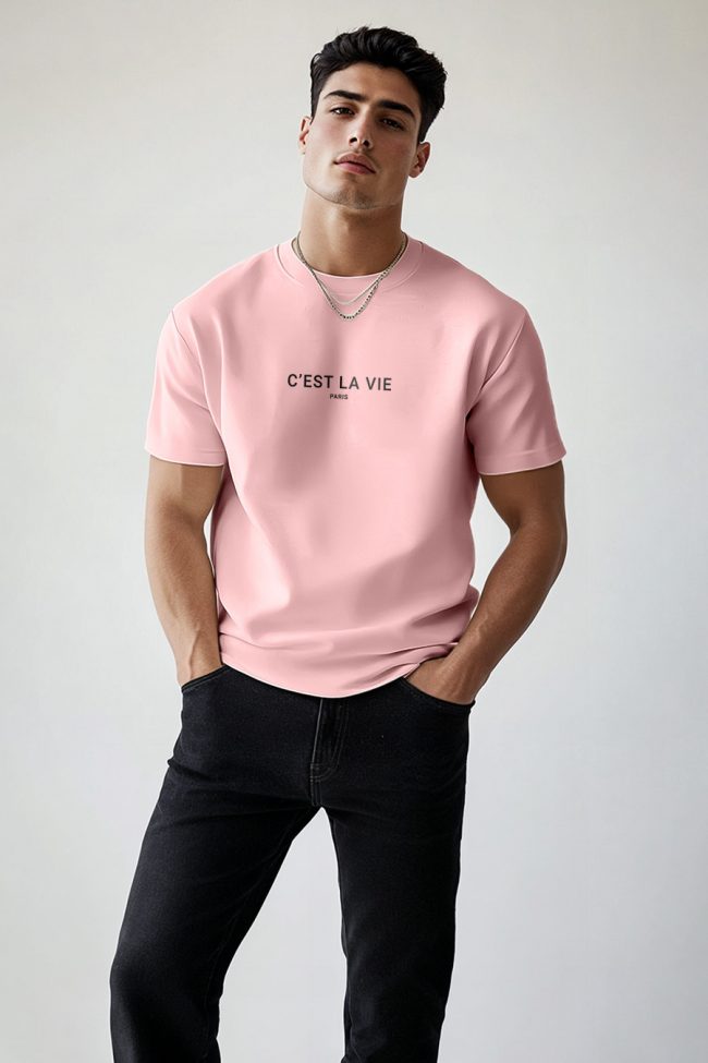 C Est La Vie, T-Shirt σε Ροζ Χρώμα