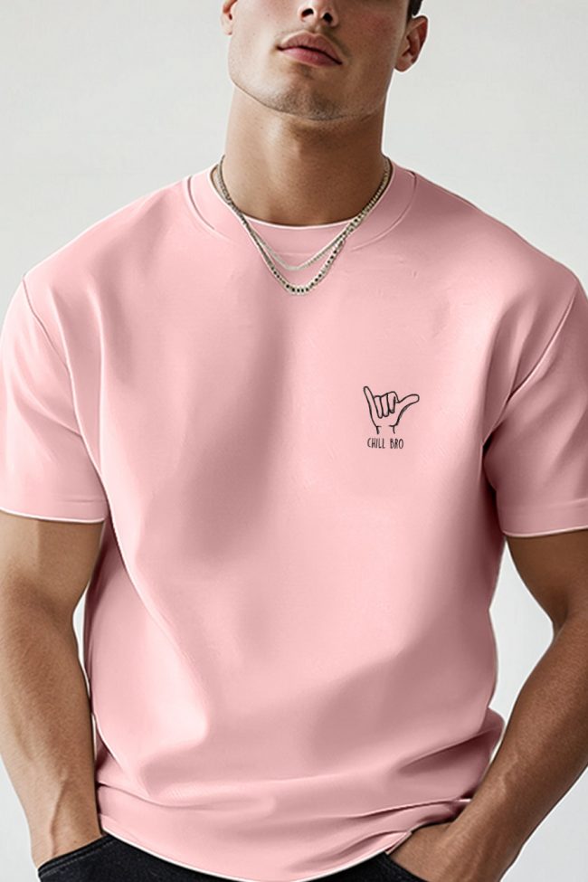 Chill, T-Shirt σε Ροζ Χρώμα