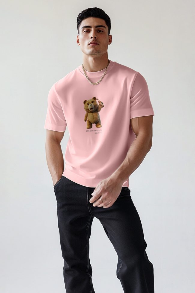 Good Old Teddy, T-Shirt σε Ροζ Χρώμα