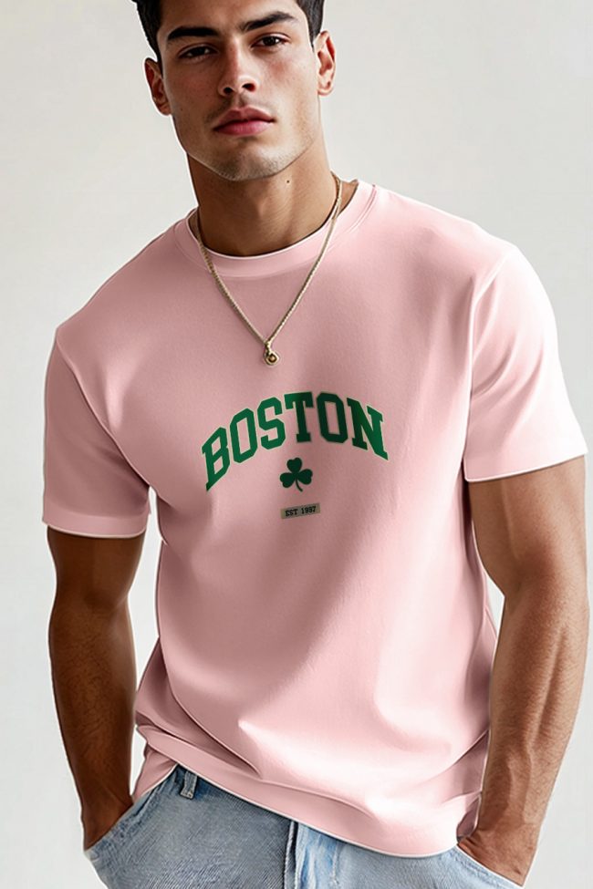 Boston Legacy, T-Shirt σε Ροζ Χρώμα