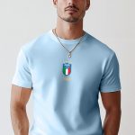 Calcio, T-Shirt σε Γαλάζιο Χρώμα
