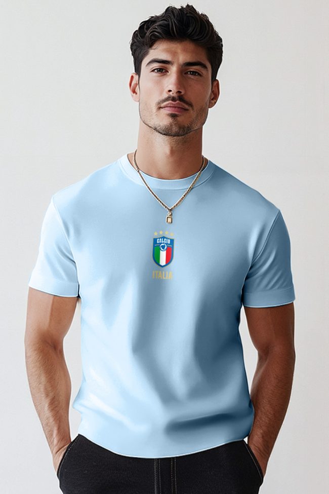 Calcio, T-Shirt σε Γαλάζιο Χρώμα
