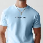 C Est La Vie, T-Shirt σε Γαλάζιο Χρώμα