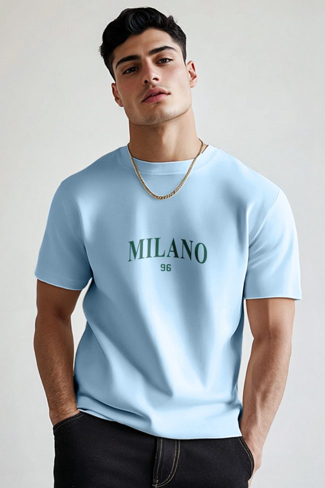 Milano 96, T-Shirt σε Γαλάζιο Χρώμα