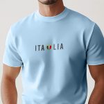 Italia Squadra, T-Shirt σε Γαλάζιο Χρώμα