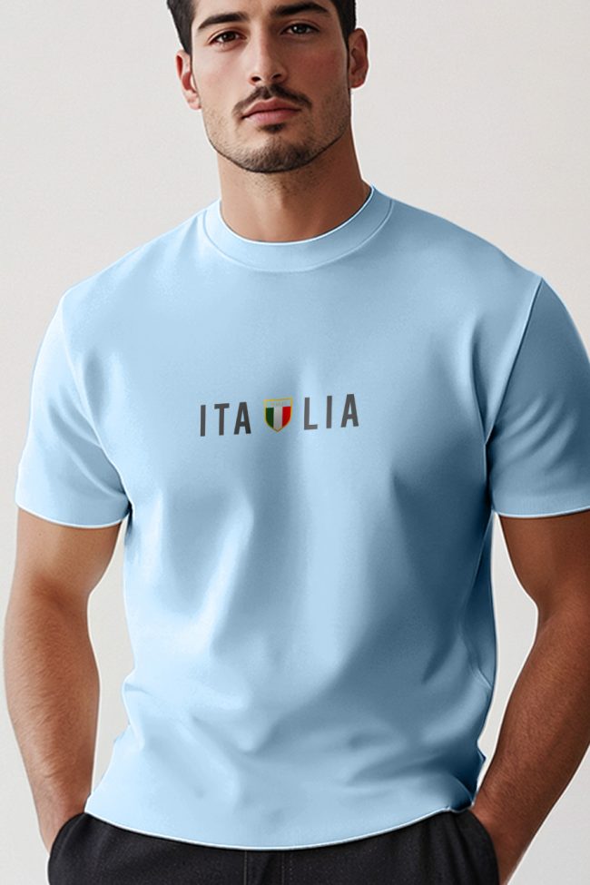 Italia Squadra, T-Shirt σε Γαλάζιο Χρώμα