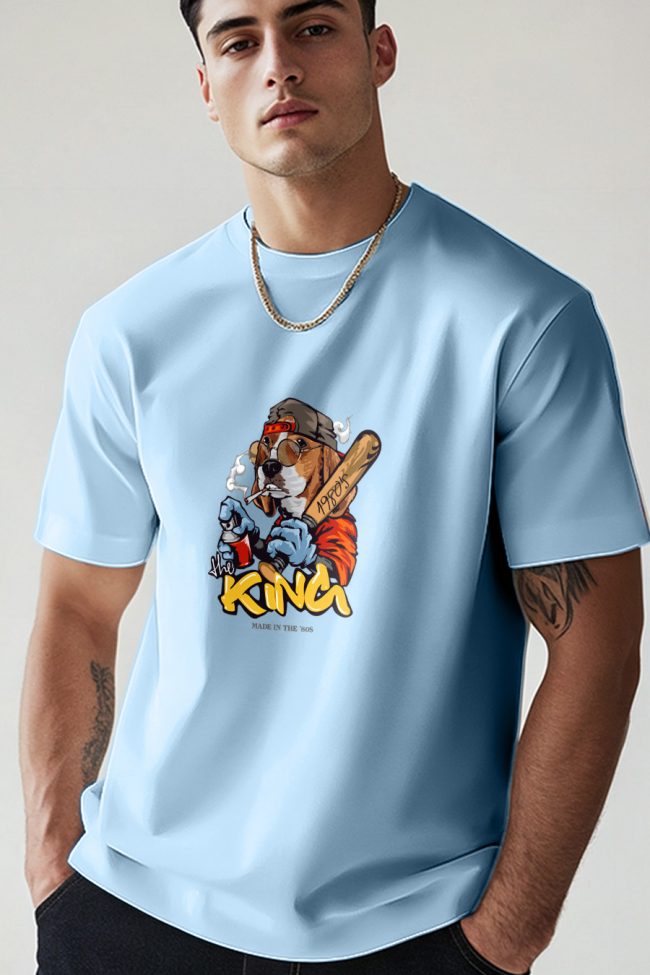 80S Woofy, T-Shirt σε Γαλάζιο Χρώμα