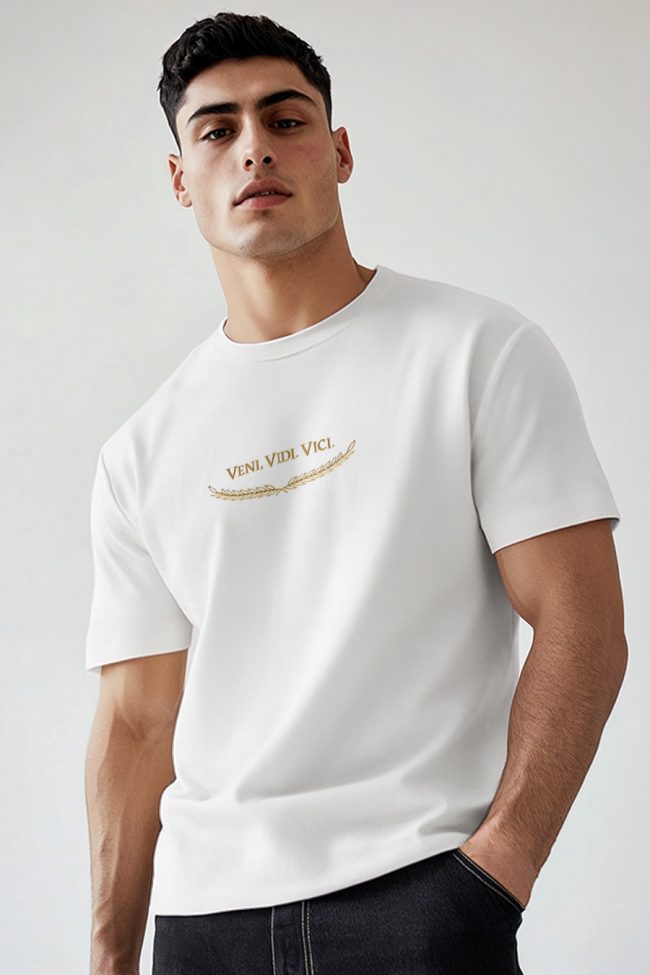 Veni Vidi Vici, T-Shirt σε Λευκό Χρώμα
