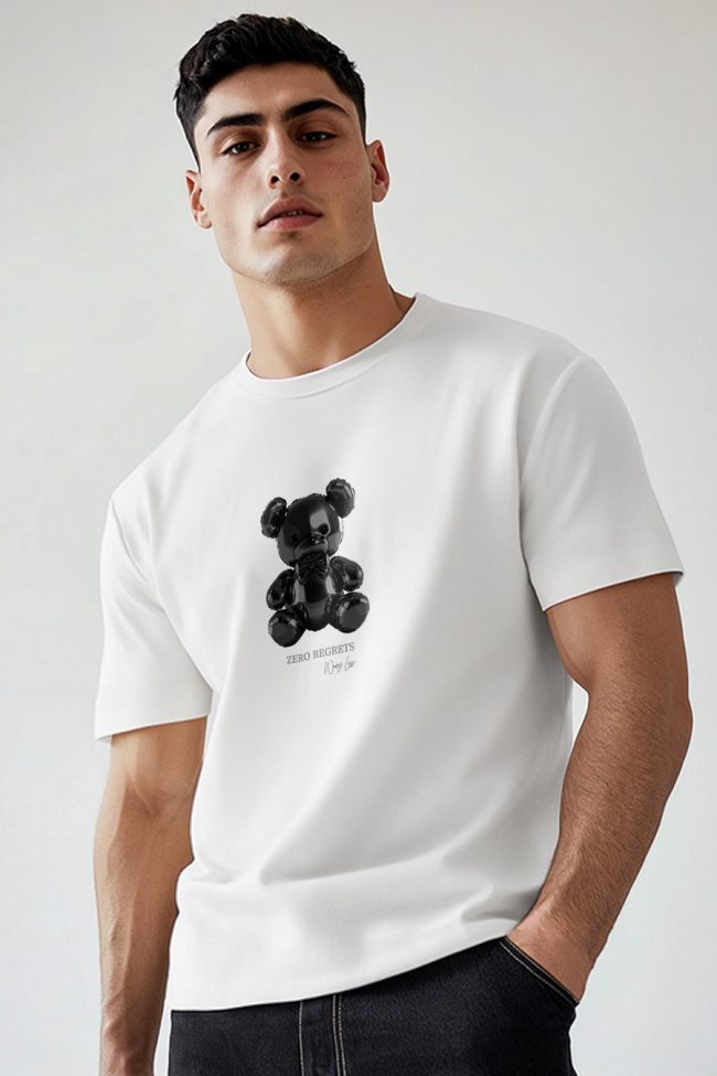 Dark Shades Teddy, T-Shirt σε Λευκό Χρώμα