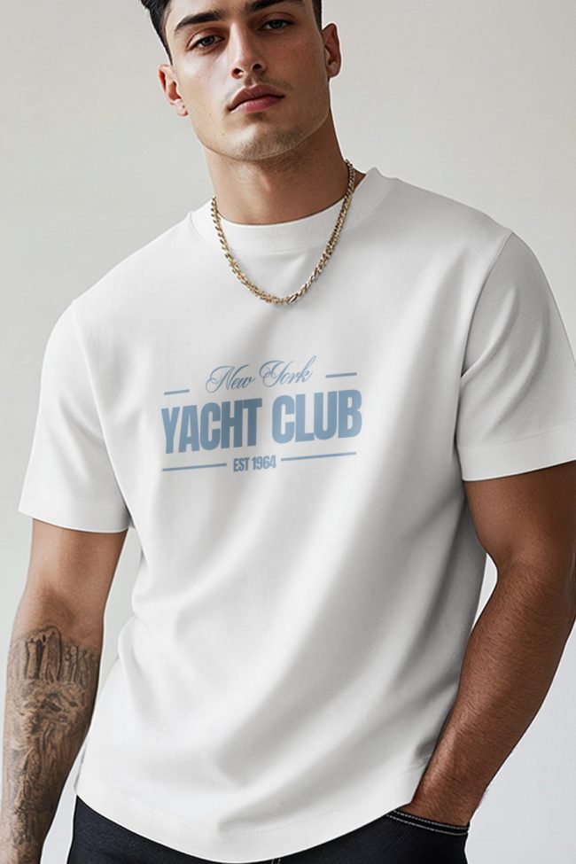 Yacht Club 1964, T-Shirt σε Λευκό Χρώμα