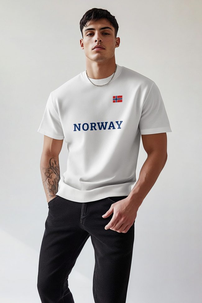Norway, T-Shirt σε Λευκό Χρώμα