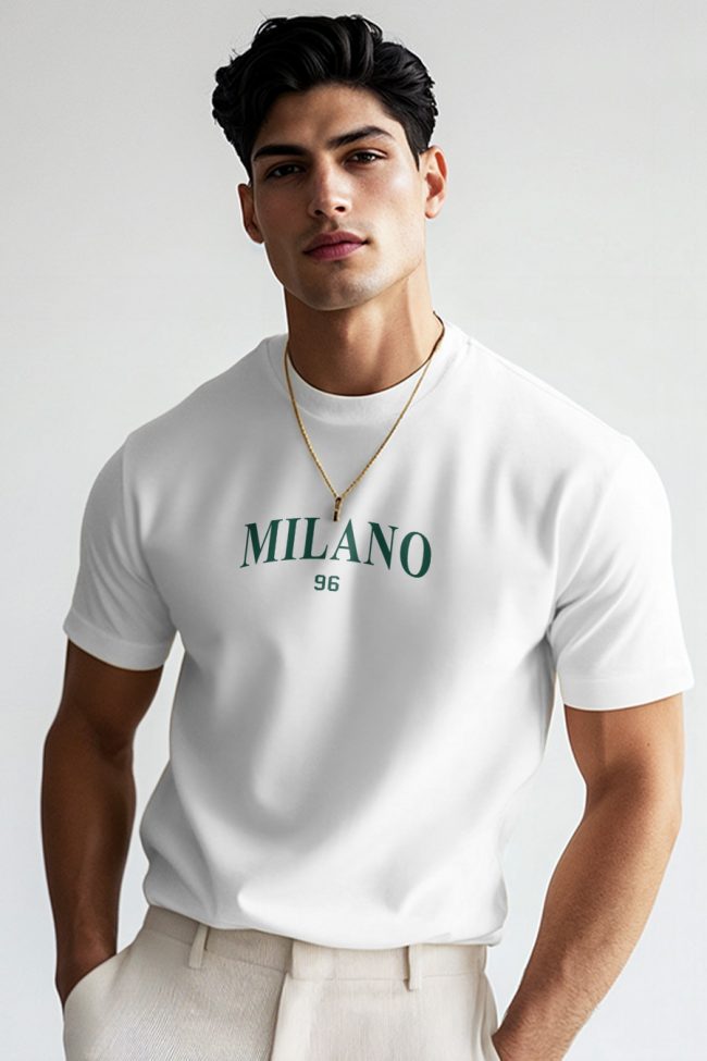 Milano 96, T-Shirt σε Λευκό Χρώμα