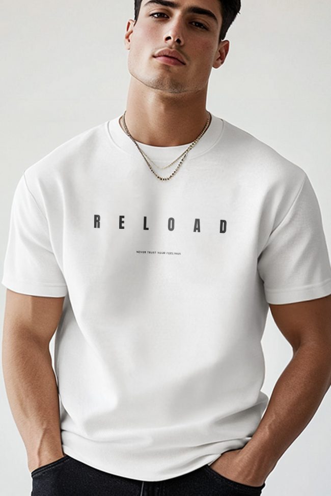 Reload, T-Shirt σε Λευκό Χρώμα