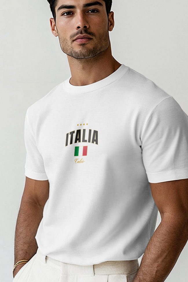 Italia Xi, T-Shirt σε Λευκό Χρώμα