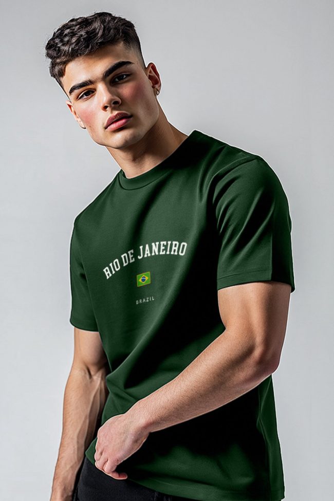 Rio Brazil, T-Shirt σε Πράσινο Χρώμα