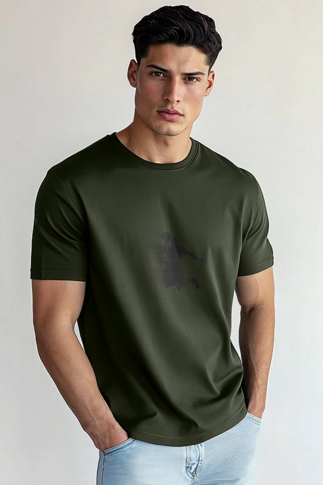 Dunking Goat, T-Shirt σε Χακί Χρώμα