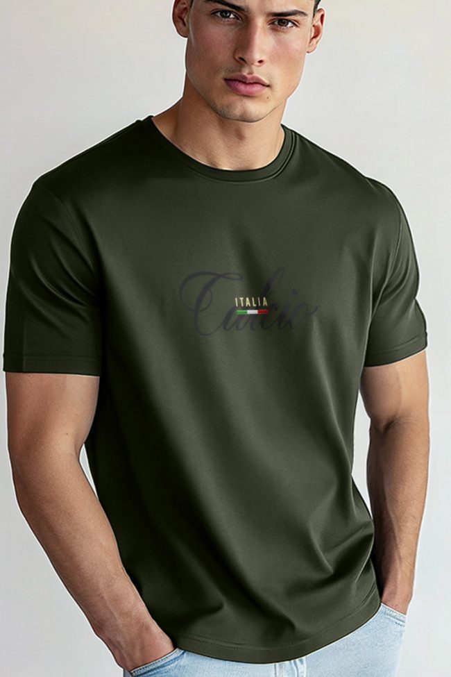 Calcio Noir, T-Shirt σε Χακί Χρώμα