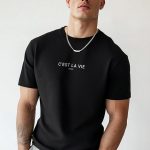 C Est La Vie, T-Shirt σε Μαύρο Χρώμα
