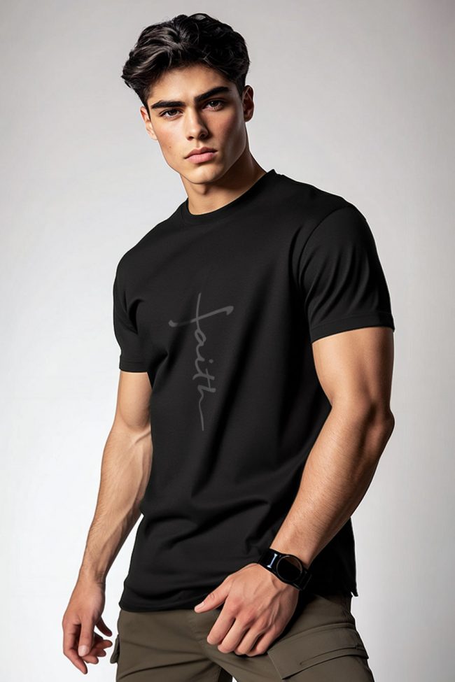 Faith, T-Shirt σε Μαύρο Χρώμα