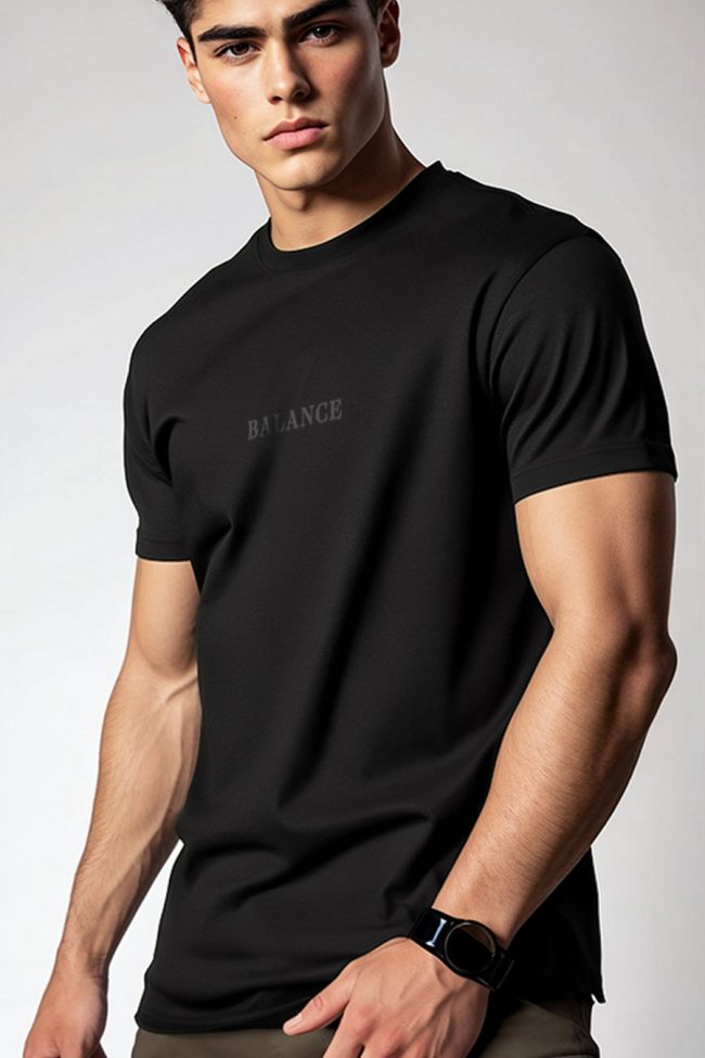 Balance, T-Shirt σε Μαύρο Χρώμα