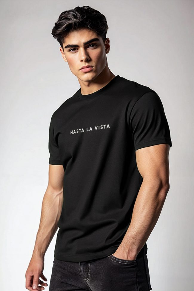 Hasta La Vista, T-Shirt σε Μαύρο Χρώμα