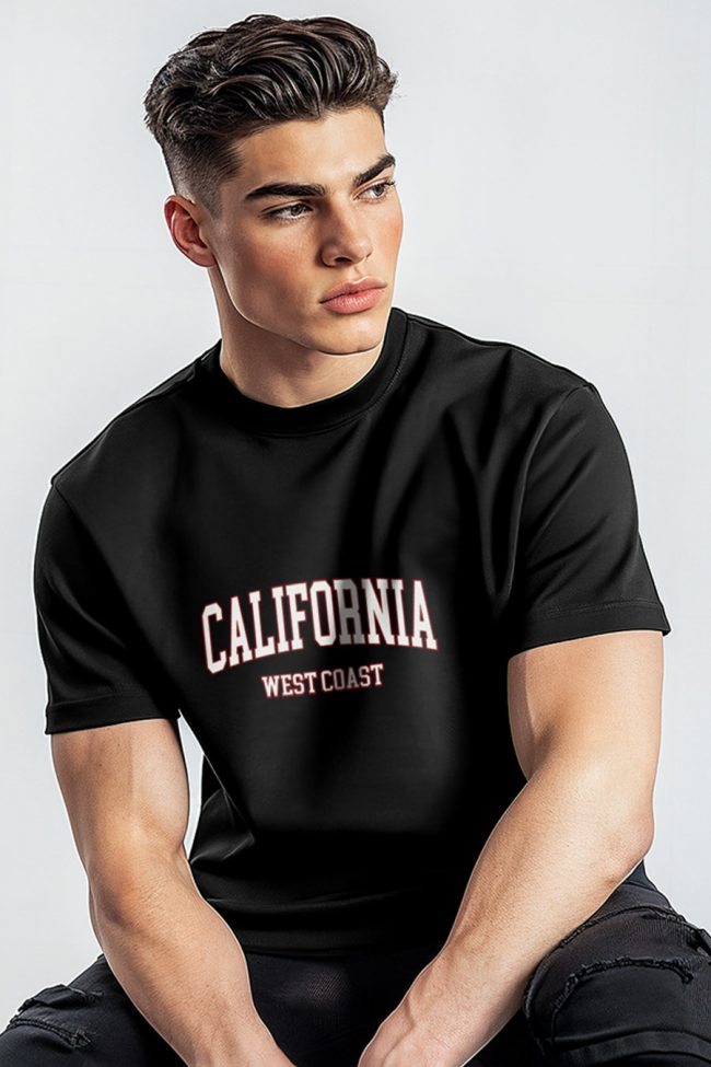 West Coast, T-Shirt σε Μαύρο Χρώμα