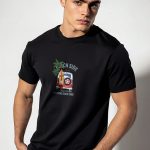 Beach Side Surfing, T-Shirt σε Μαύρο Χρώμα