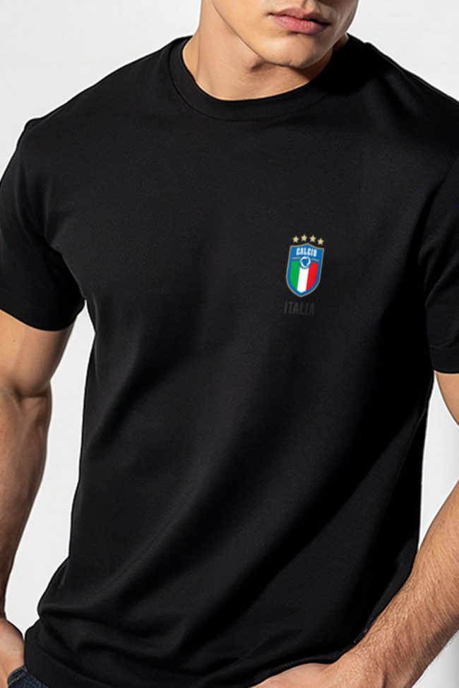 Calcio Vintage, T-Shirt σε Μαύρο Χρώμα