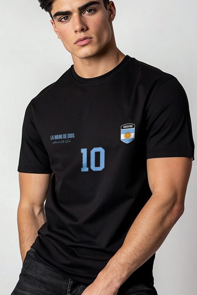 Argentina 10, T-Shirt σε Μαύρο Χρώμα