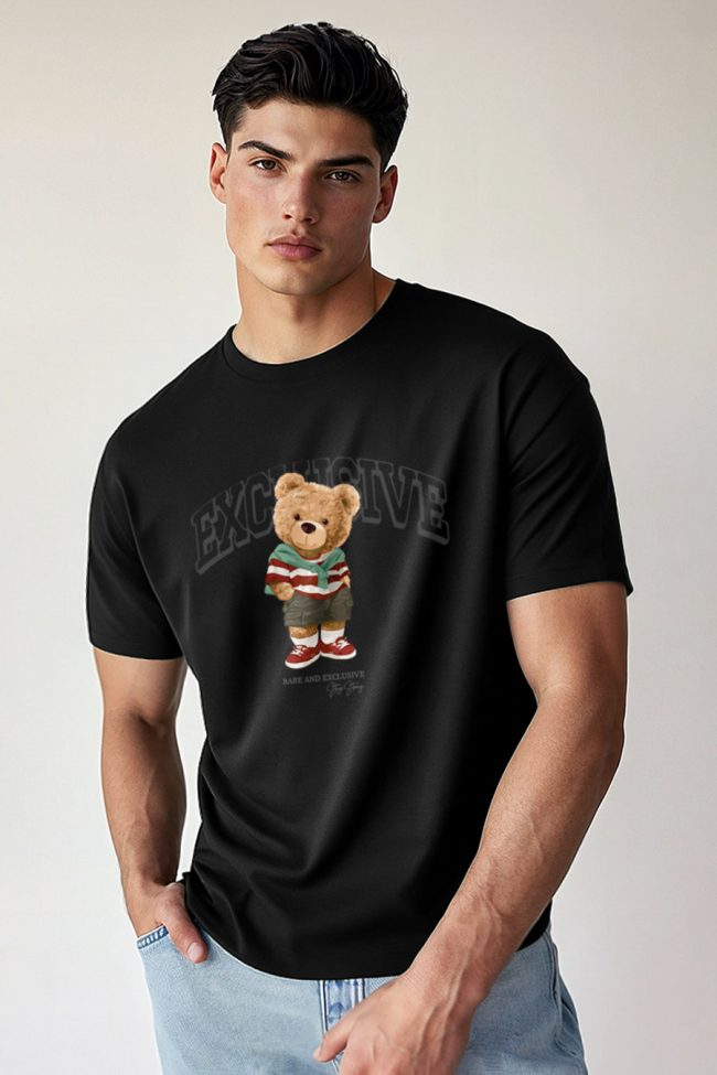 Exclusive Teddy, T-Shirt σε Μαύρο Χρώμα