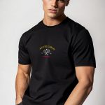 Monte Carlo Tennis Club, T-Shirt σε Μαύρο Χρώμα