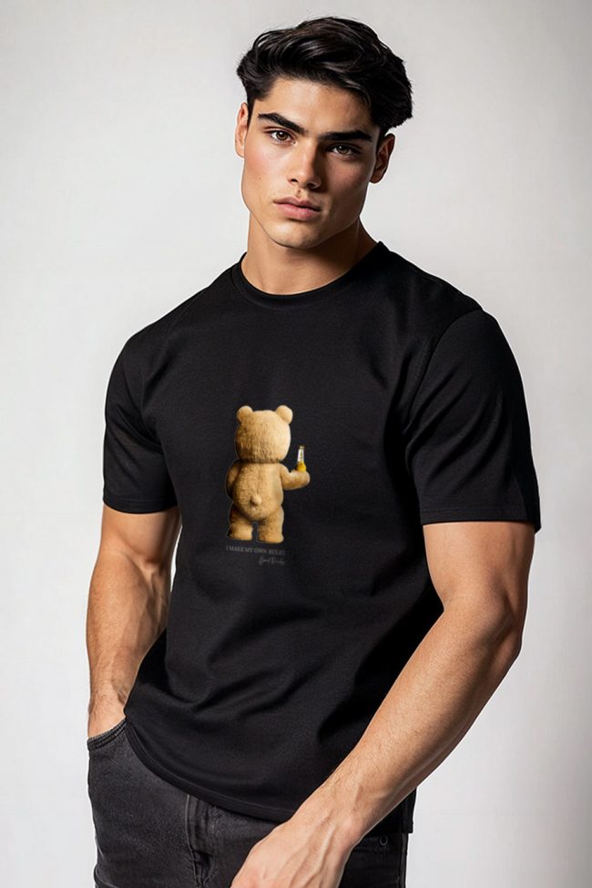 My Own Rules Teddy, T-Shirt σε Μαύρο Χρώμα