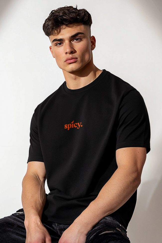 Spicy, T-Shirt σε Μαύρο Χρώμα