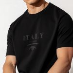 Milano Italy, T-Shirt σε Μαύρο Χρώμα