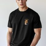 Monday Hater Teddy, T-Shirt σε Μαύρο Χρώμα