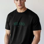 Milano 96, T-Shirt σε Μαύρο Χρώμα