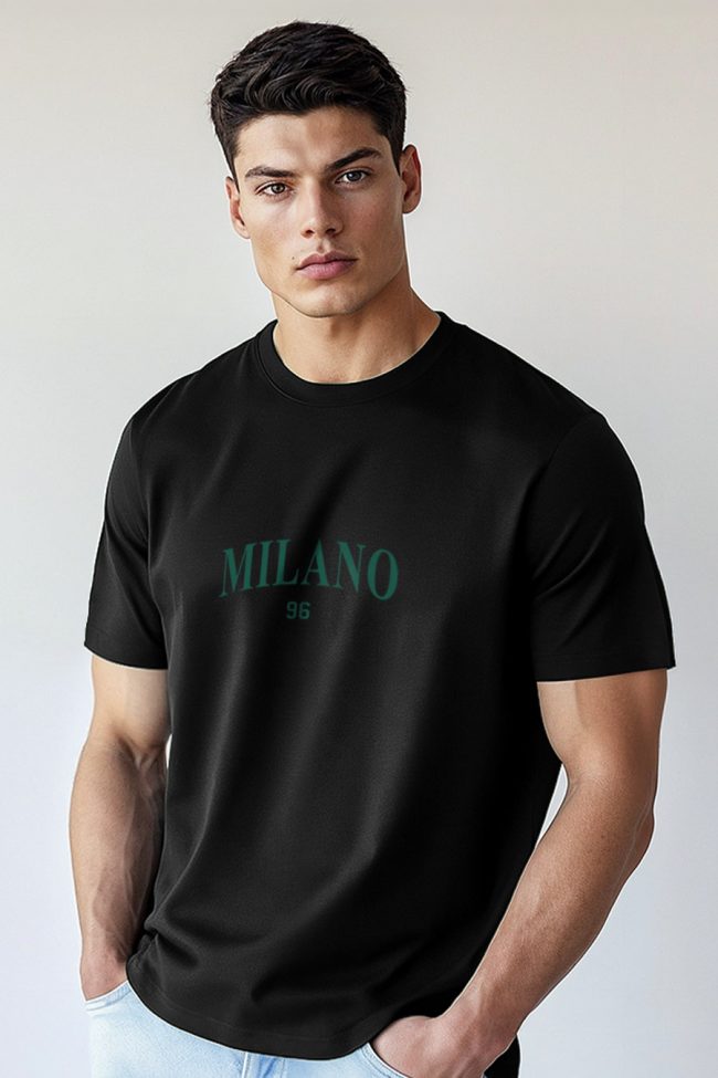 Milano 96, T-Shirt σε Μαύρο Χρώμα