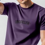 Brooklyn Nyc Dark, T-Shirt σε Μωβ Χρώμα