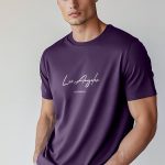 Los Angeles Signature, T-Shirt σε Μωβ Χρώμα